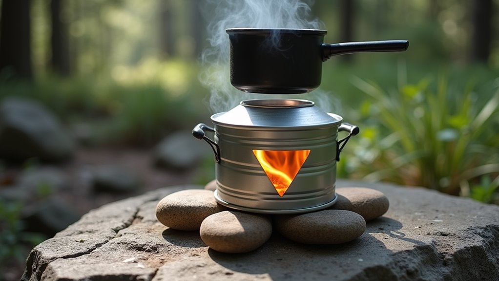 transform coffee can into stove