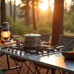 versatile camping kitchen setup