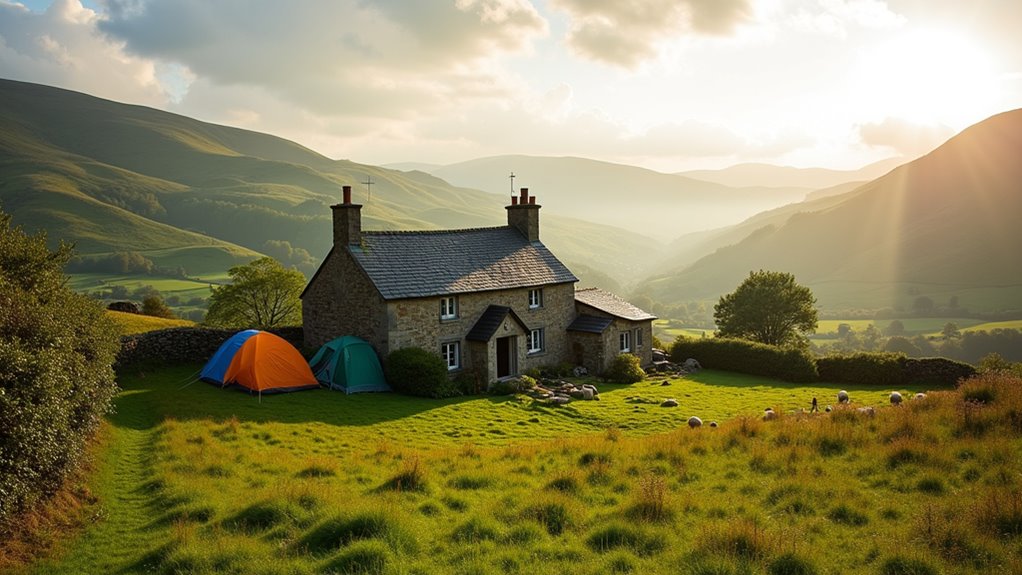 village camping in wales