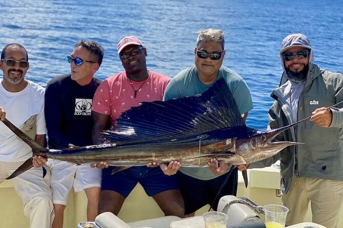 Shared big game sportfishing up to six people itinerary: what the day looks like