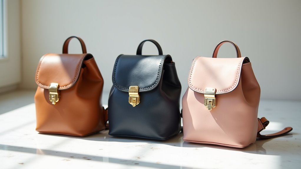 chic compact backpacks for women