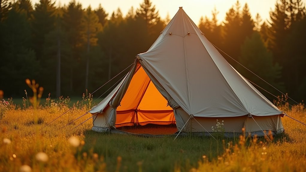 customized perfect tent setup