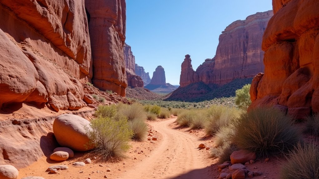 desert canyon hiking adventure