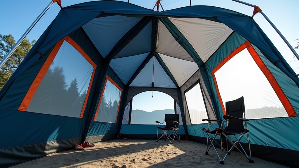 multi room tent privacy organization