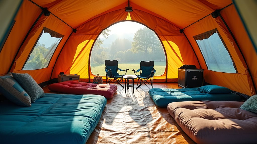 optimize tent interior layout