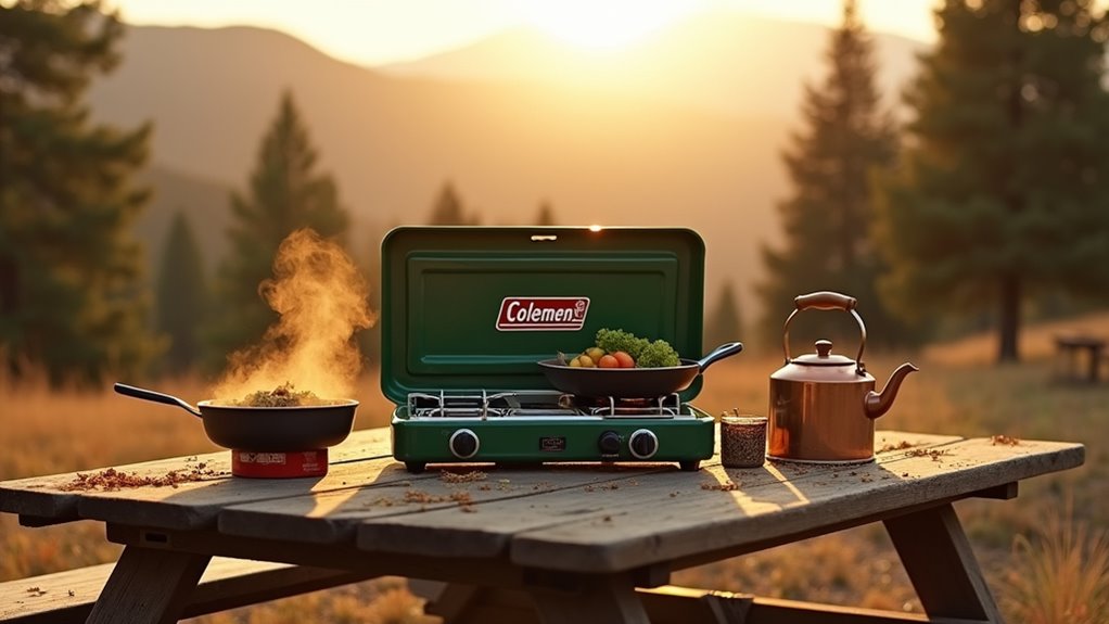 outdoor cooking with coleman
