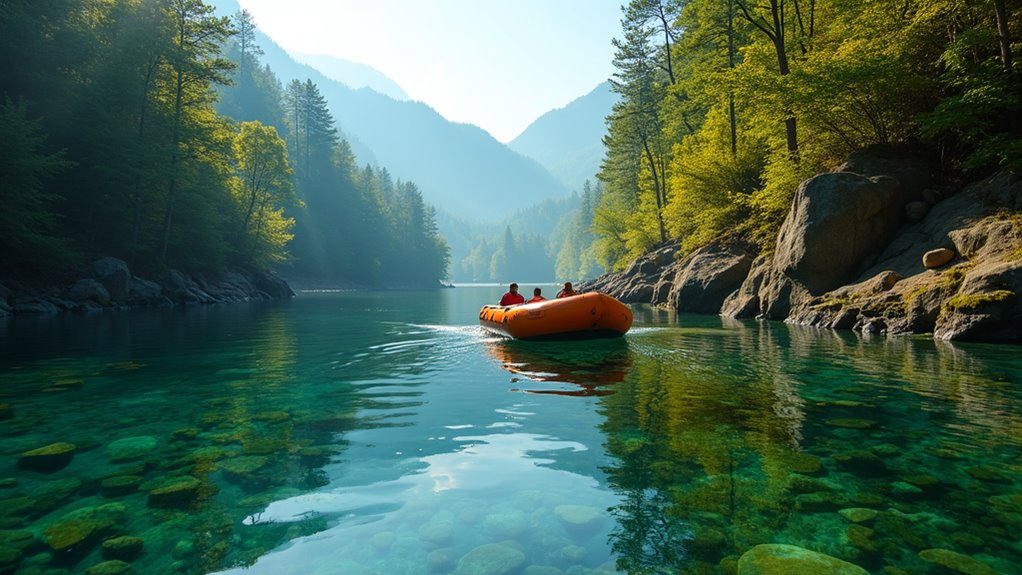 pristine mountain spring waters