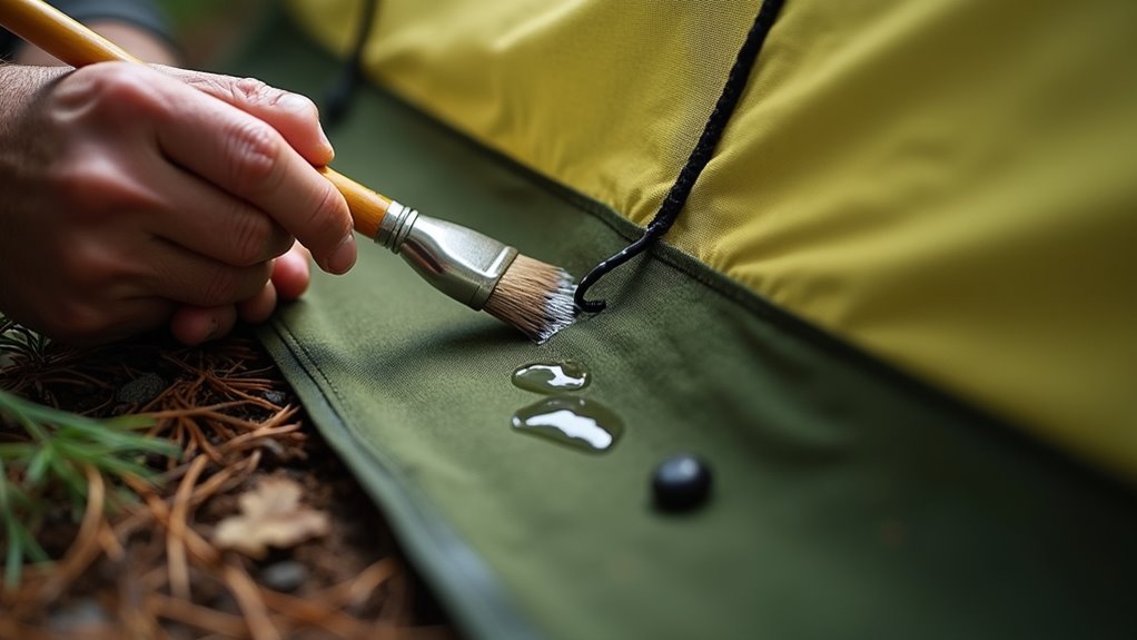 seal seams and waterproof fabric