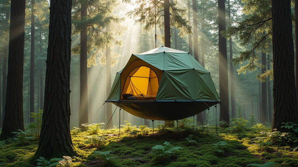 tree tent camping adventures