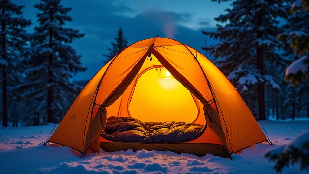 warm camping tent tips